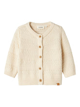 Lil' Atelier Strikket Baby Cardigan - NBMfrako - Turtledove